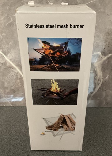 Stainless steel mesh fire pit - steel,