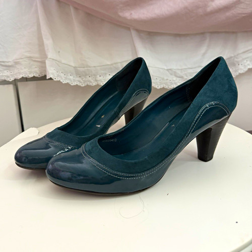 Clarks blue suede patent - clarks,