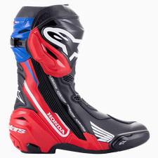 Alpinestars Honda Supertech R Motorcycle Motorbike Sport Racing Boots Red Blue