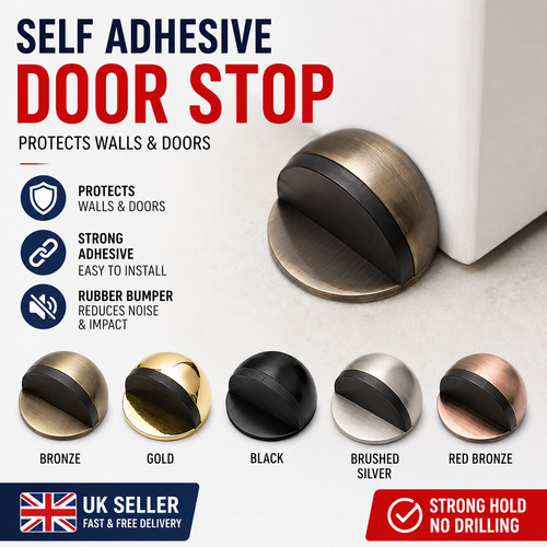 Self adhesive door stop floor - adhesive,