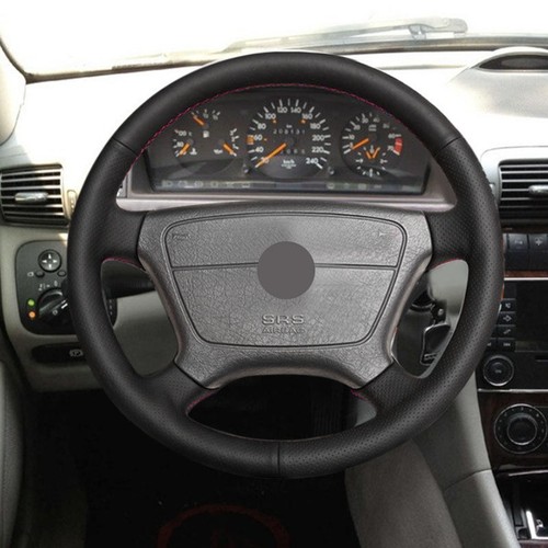Leather steering wheel cover - leather,