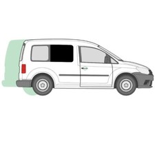 VW Caddy Maxi Right Middle Window Blackout Curtain Kit ‘03 On - Behind Driver