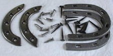 British Army:"AMMO BOOT HEEL & TOE PLATES"(With Fixing Nails/Screws, Sizes 9-10)