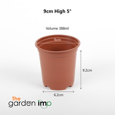 Plant Pots Plastic 9cm 10.5cm