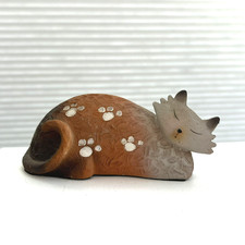 Vintage Pottery Cat Ornament
