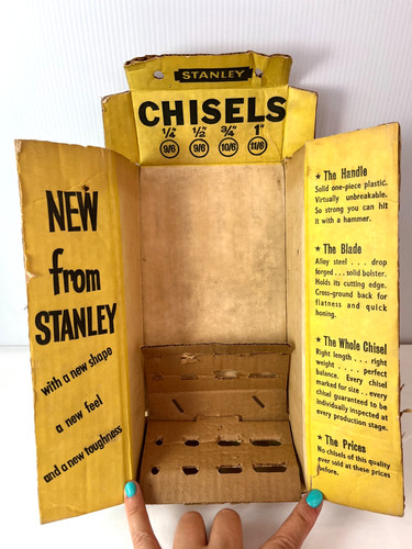 Vintage stanley chisels - stanley, box