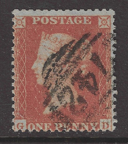 Penny red c2 plate - gb, qv