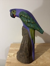 Large Purple Parrot  Figurine