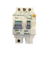 Crabtree Polestar 602C/323 240V 32A Type 3 RCBO RCD Circuit Breaker
