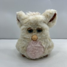 Tiger Furby 2005 Emototronic 59294 Beige Fur Pink Hair  /Rare