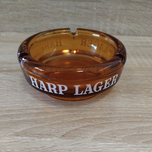 Harp lager glass ashtray - lager,