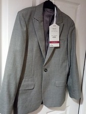 Next Age 11 Boys Blazer Style Jacket Grey