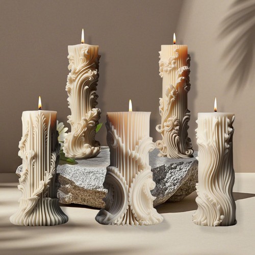 Jvhlov pcs pillar candle - 5,