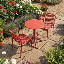 Bergen Bistro Table Chilli Red