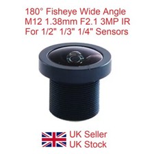 180° Fisheye Wide Angle M12 S