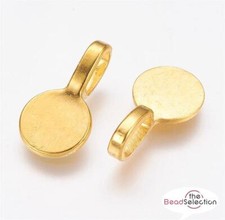 ROUND PENDANT BAILS GLUE ON