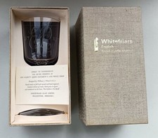 Whitefriars boxed stemmed wine goblet to commemorate the Queens silver wedding