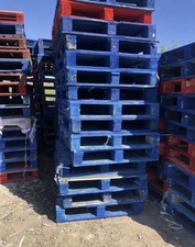 Blue/ Red Wooden Pallets 40+
