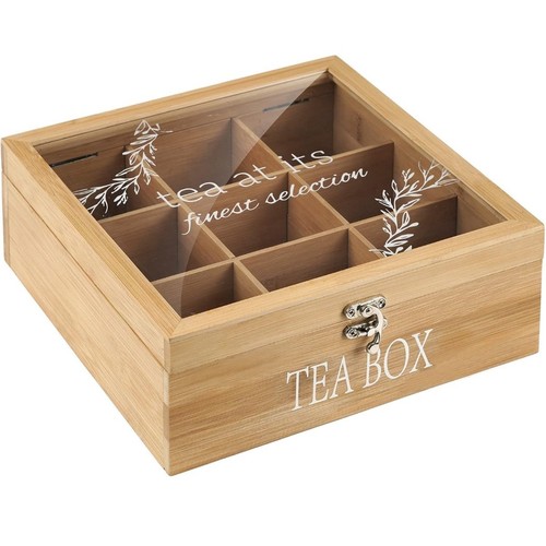 Bamboo tea box - bamboo,