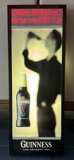Guinness Sign Light Up Advertisement Drink Straight From The Bottle