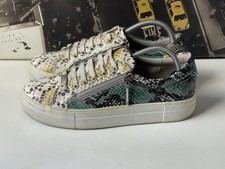 MODA IN PELLE Ladies Multicoloured Snake Skin Platform Trainers EU 38