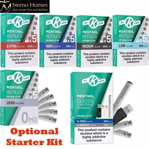 Vape menthol cartomizer - ok,