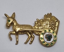Antique donkey with - with, cart