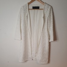 Zara Ecru Crochet Lace Jacket