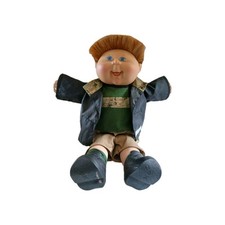 Vintage Play Along Cabbage Patch Boy Doll Wearing Original Clothes & Shoes