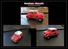 1/32 Scale Decals for Scalextric 1970's Mini Cooper - 3 variations