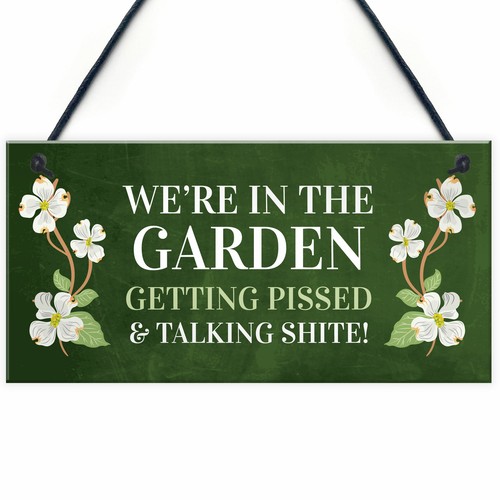 Funny garden sign - garden,