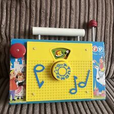 Fisher Price Play TV Radio Wind up Toy  Retro Style 