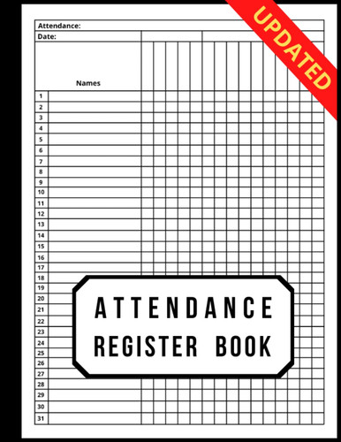 Attendance register book - register,