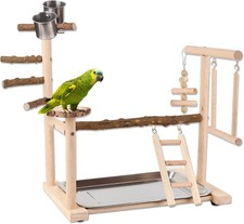 Bird Play Stand - Wooden