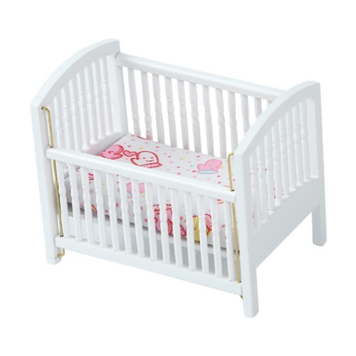 Miniature dollhouse crib - 12,