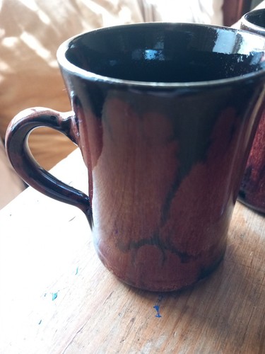 Tenmouko glaze coffee mugs - tenmouko, x3