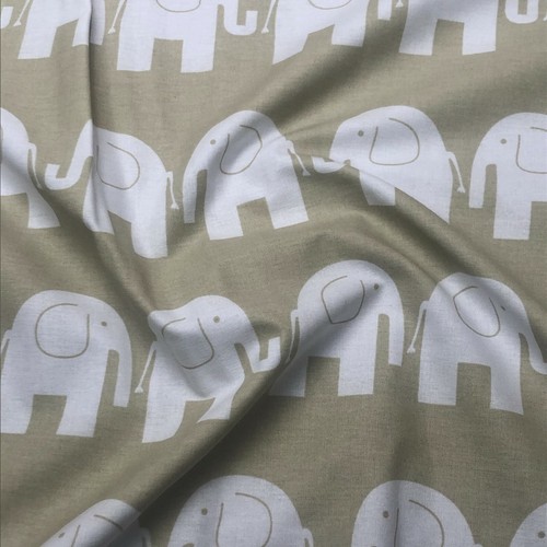 Elephants white beige - on,