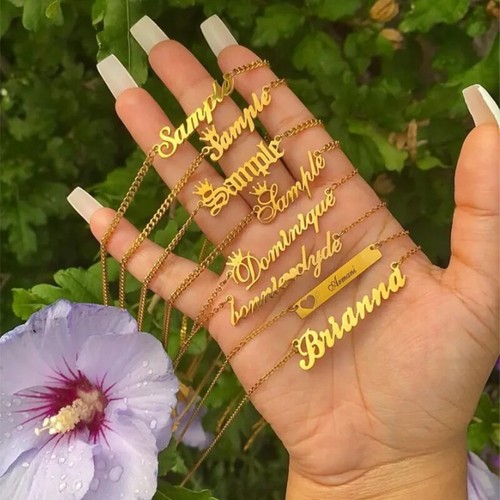 Custom name necklace gift - necklace,