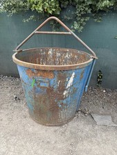 1200 Litre Large Concrete Lifting Tub Pot Equipment Crane Skip Mortar £450+vat