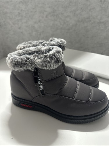 E126 women grey - grey, fur