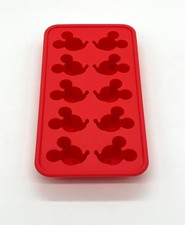 Mickey Mouse Head Red Ice Cube Silicone Mould (10 Cube) - Disney Parks Authentic