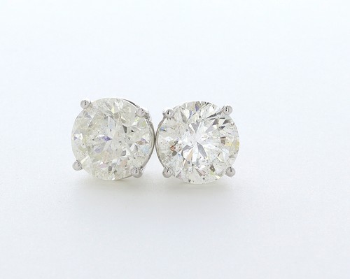 Stud earrings solid 14k - solid, white
