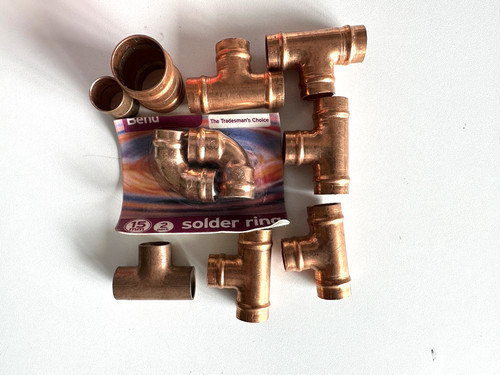 Job lot copper solder ring - lot,