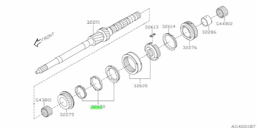Synchronizer set for - set, subaru