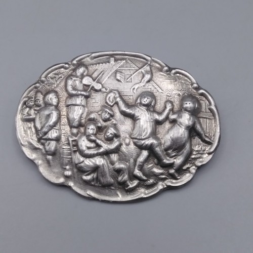 Vintage embossed dutch pin - dutch,