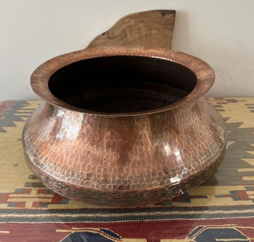 Large handmade brass boiler - large,