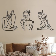 3 Pcs Metal Wall Art Decor