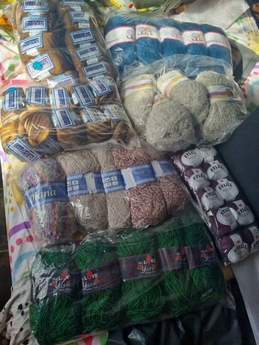 Wool multicoloured yarn x - wool,