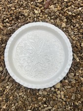 Vtg The 1869 Victorian Pottery Shortbread Mold Dish  6 Segments Round 19cm, VGC