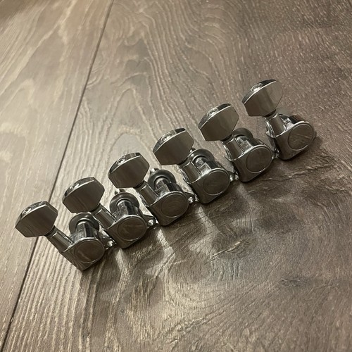 Inline chrome guitar tuners - inline,